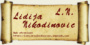 Lidija Nikodinović vizit kartica